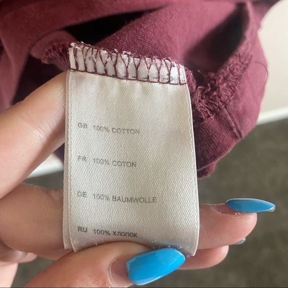 Maroon Pocket Tee - Picture 2 of 3